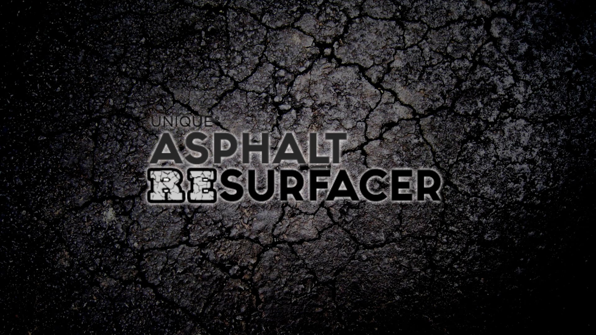 UNIQUE Asphalt Resurfacer Video