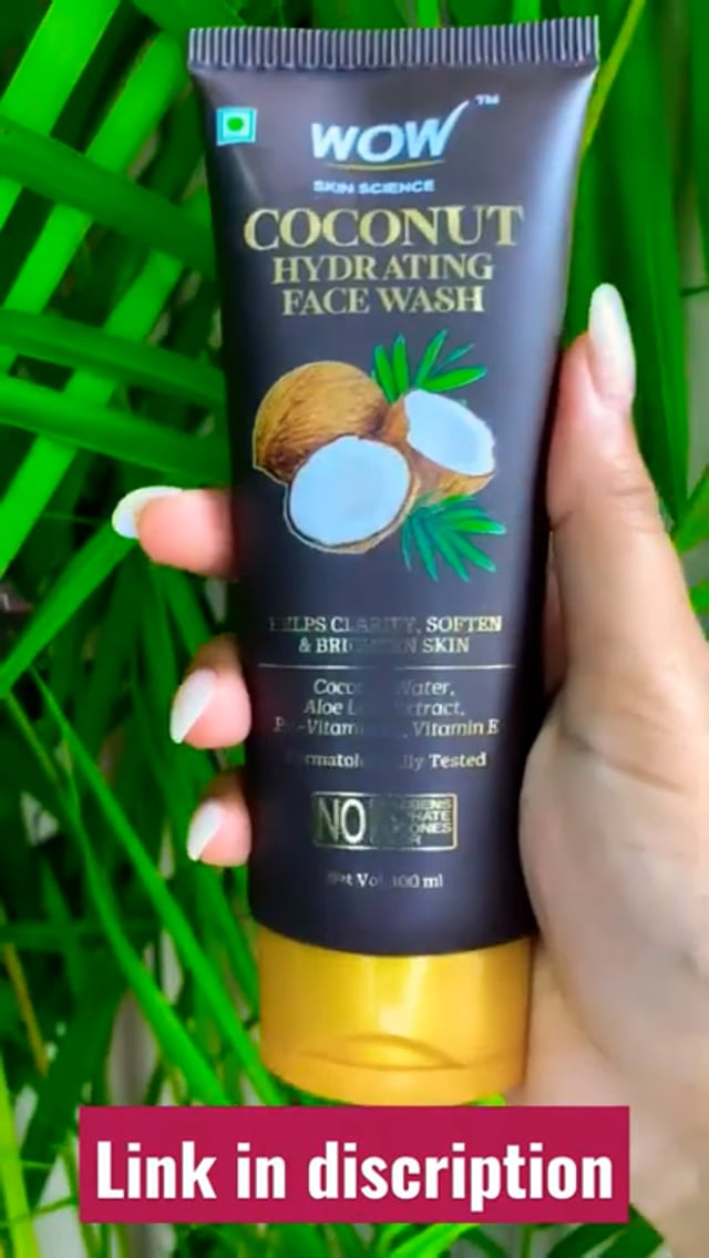 Beauty World! WOW Skin Science Coconut Hydrating Face Wash | Beauty Products For Every Home #shorts
