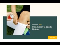 Introduction to Sports First Aid