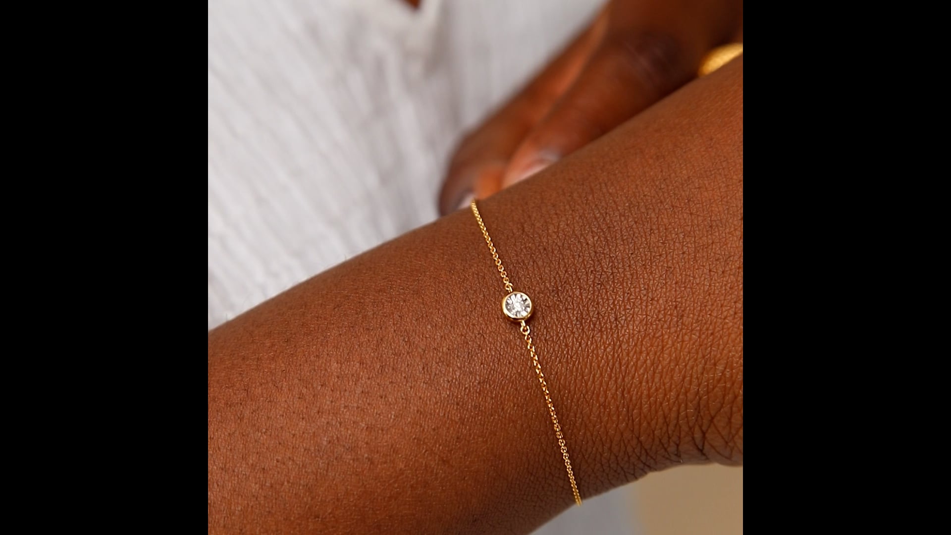 Lab Grown Diamond Cord Bracelets with 18K Recycled Gold