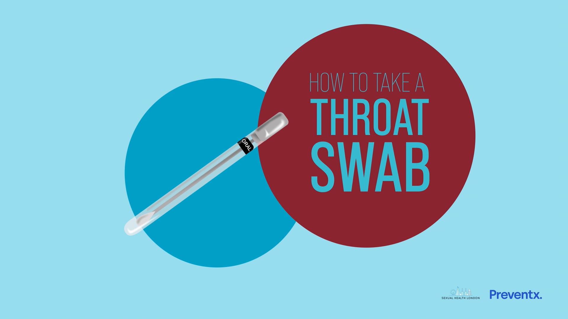 Collecting your throat swab for SHL.UK