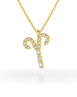 Vidéo: Collier Pendentif Signe Bélier Or Blanc Saphir Chaine Or incluse 0.975grs