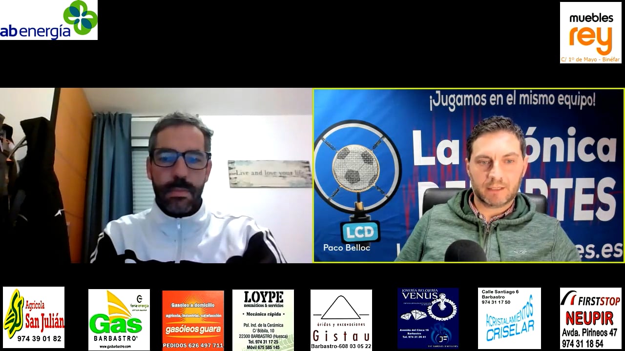 RICHI GIL (Ex Entrenador UD Barbastro) "Siento que es un proyecto inacabado" "No es un fracaso porque la temporada no ha terminado y las notas son al final" "Estoy triste, pero lo hemos dado todo"