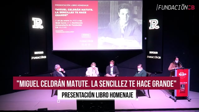 Presentación libro homenaje - Miguel Celdrán Matute, la sencillez te hace grande"