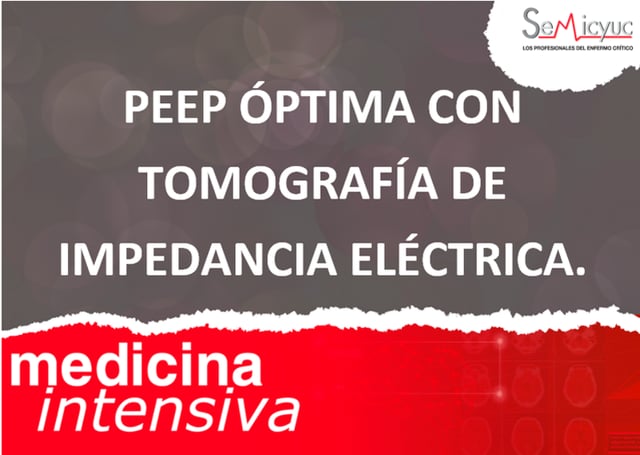 Peep Óptima con Tomografía de Impedancia Eléctrica
