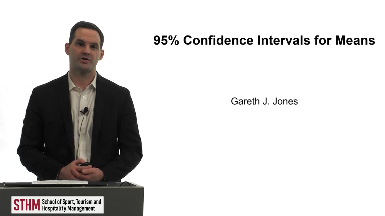 95% Confidence Intervals for Means