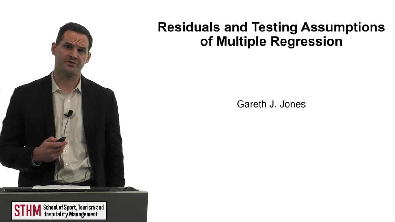 Residuals and Testing Model Assumptions of Multiple Regressions