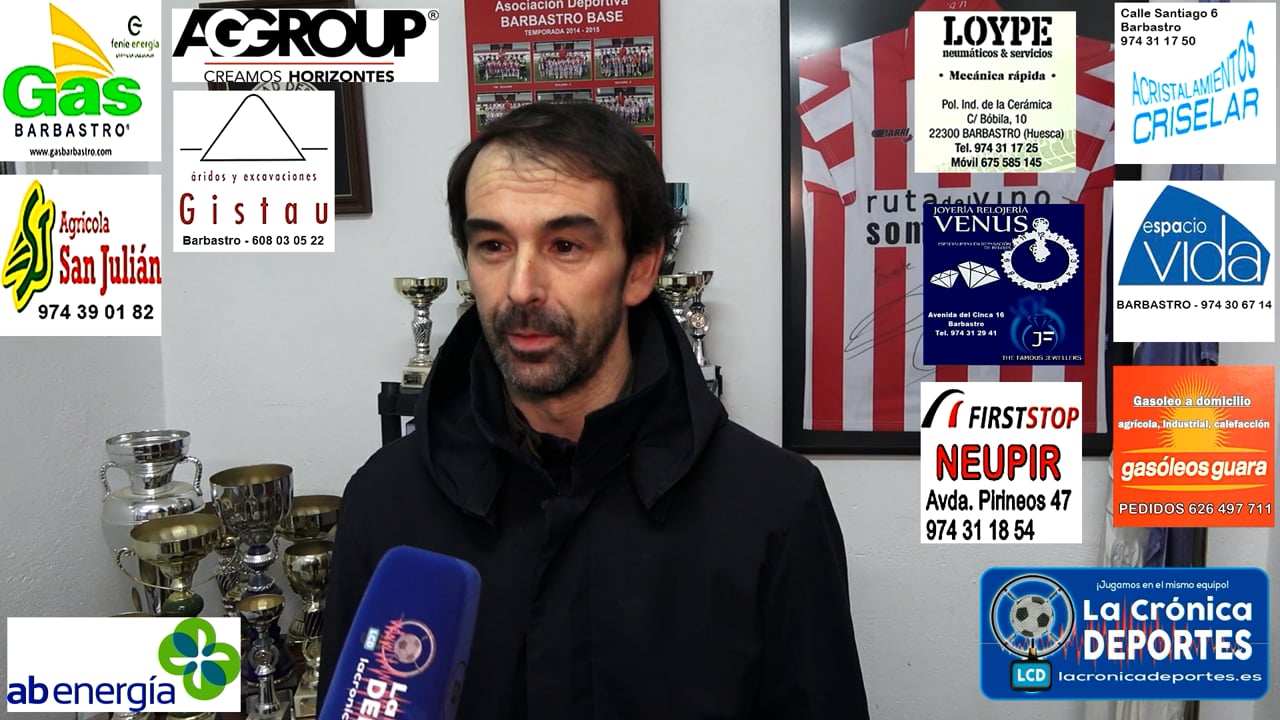 RAFA PIÑEIRO (Coordinador Asociación Deportiva Barbastro Base) Repasamos como marcha la temporada para los equipos del futbol base en la ciudad del Vero
