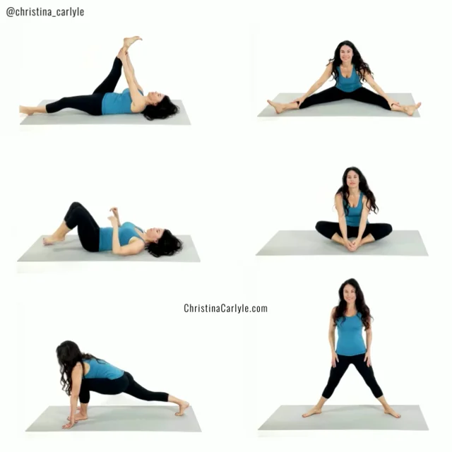 Lower Body Stretching Workout on a Mat 