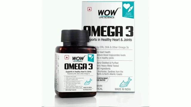 WOW Life Science Omega-3 Capsules.