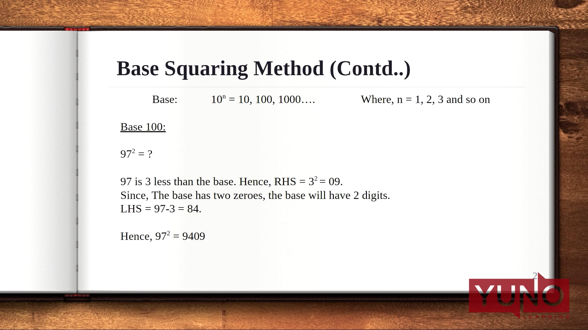 Vedic Maths: Square of a Number (Part 2)