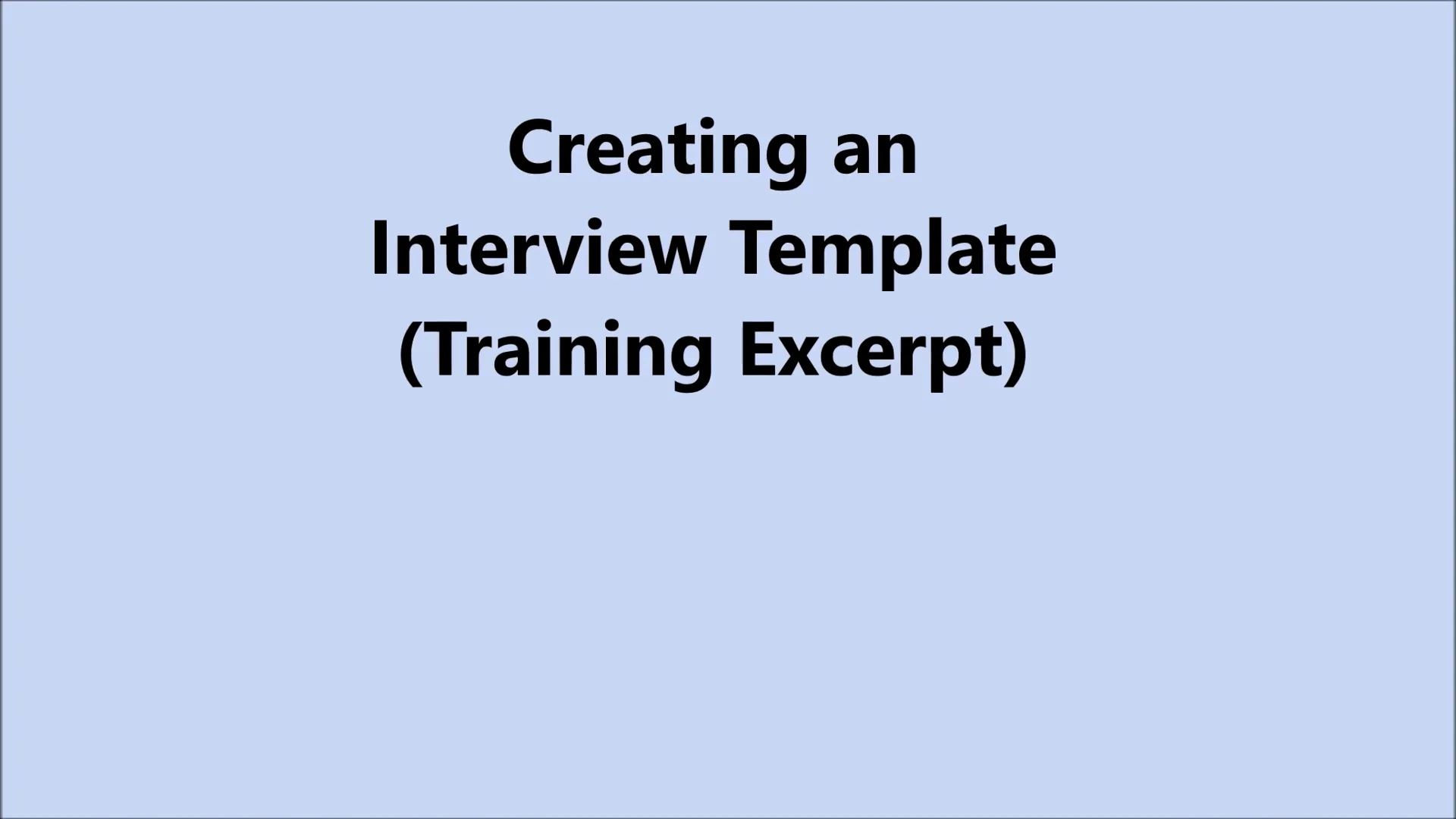 Creating an Interview Template on Vimeo