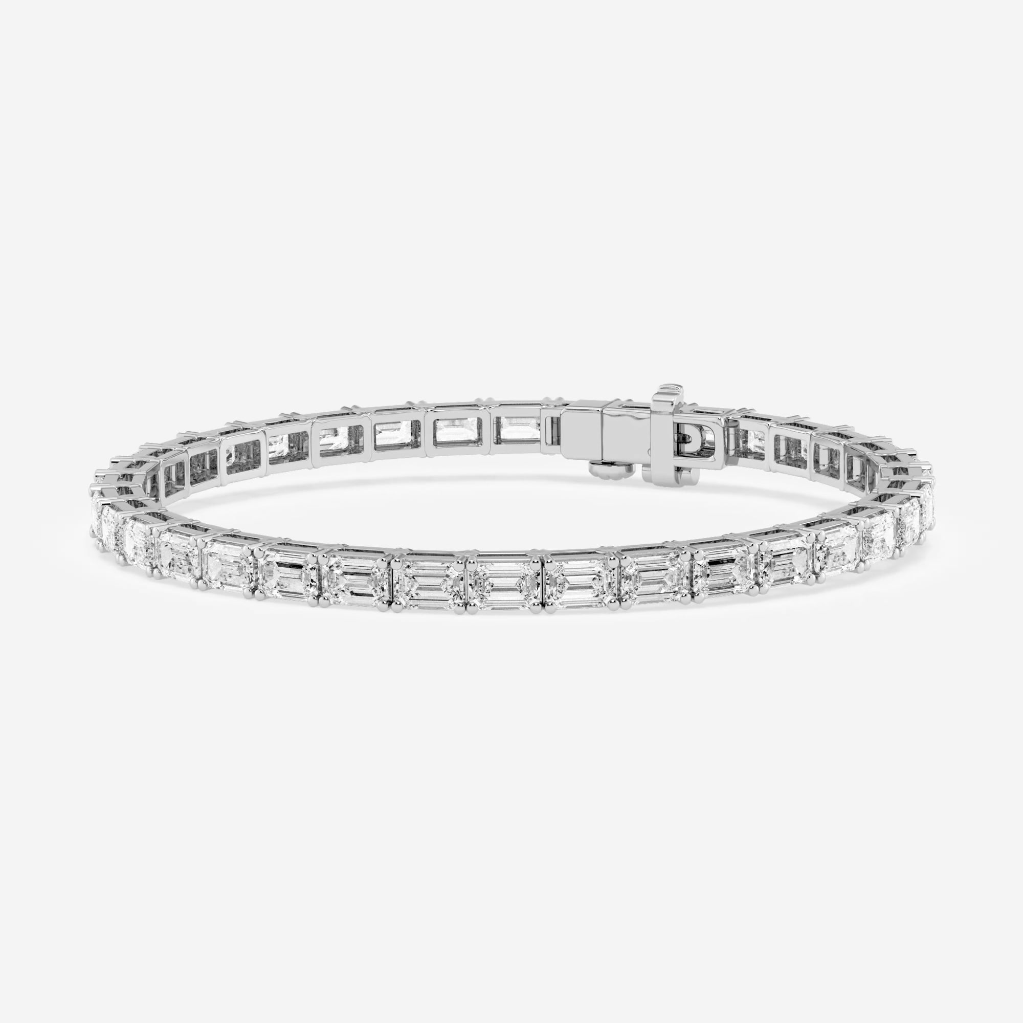 product video for 9 ctw Emerald Lab Grown Diamond East-West Tennis Bracelet - 7 Inches