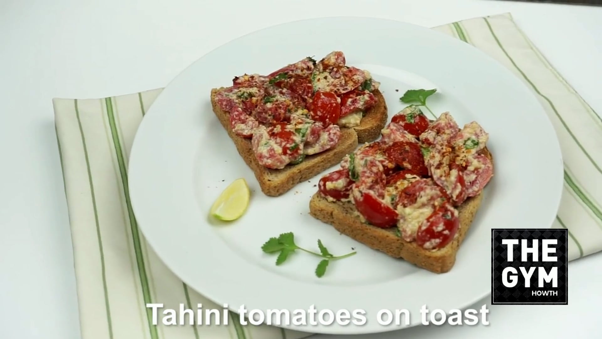 Tahini Tomatoes on Toast