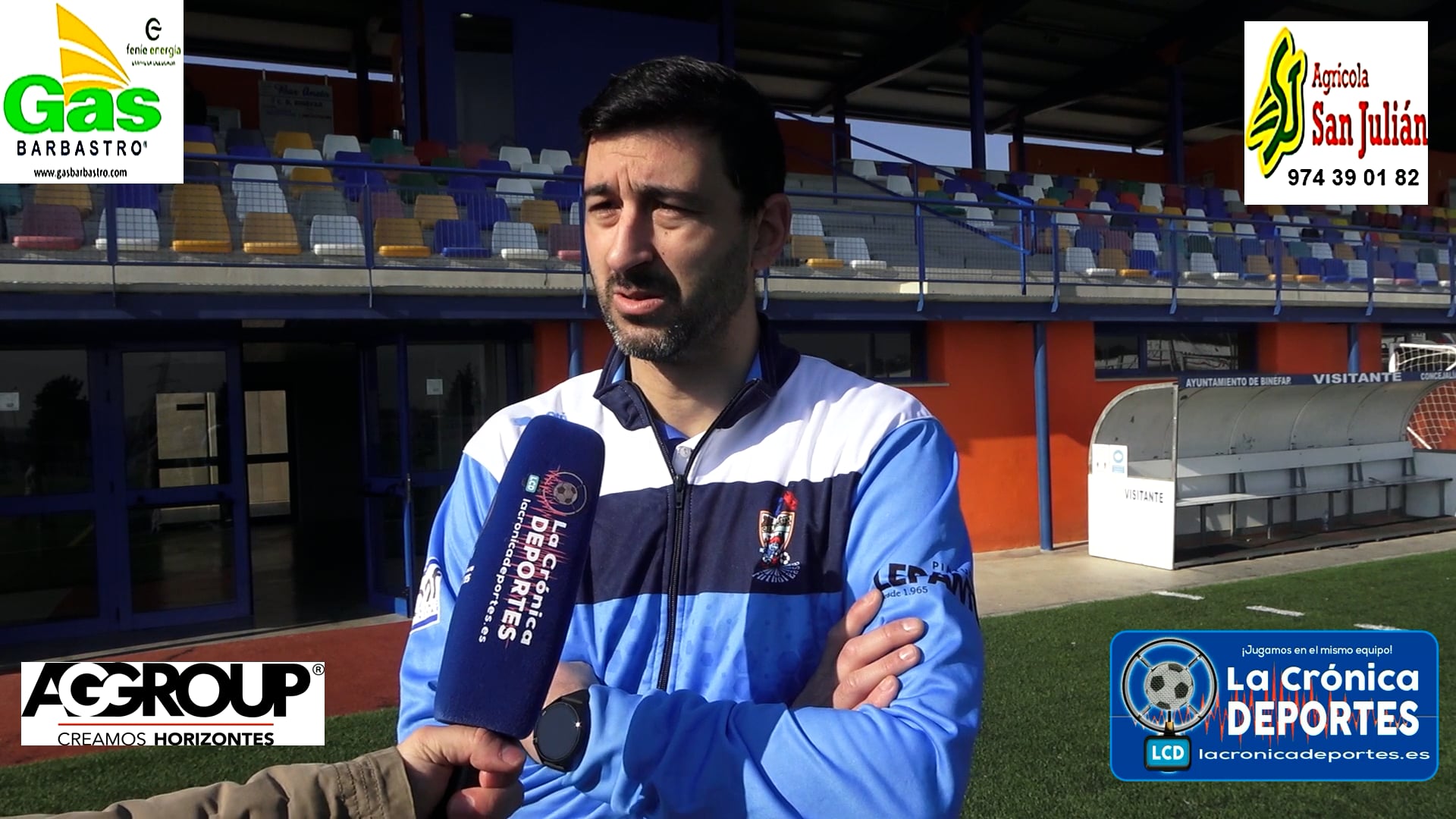 JOSÁN SUÁREZ (Entrenador AT Binéfar) AT Binéfar 0-1 CF Ontiñena / J 18 / 1ª Regional Gr 2