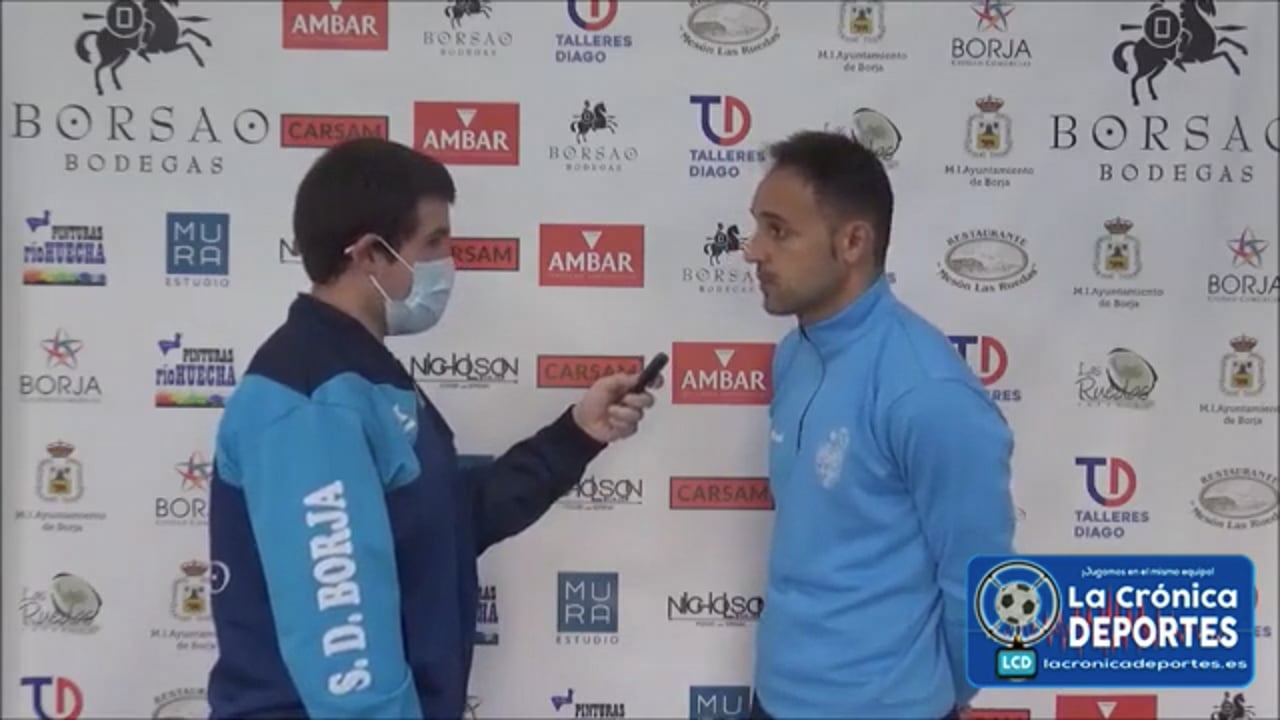 DAVID GIMÉNEZ (Entrenador Binéfar) SD Borja 0-4 CD Binéfar / J 21 / 3ª División