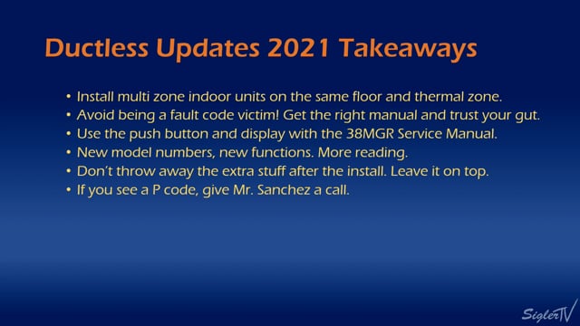 Ductless Takeaways