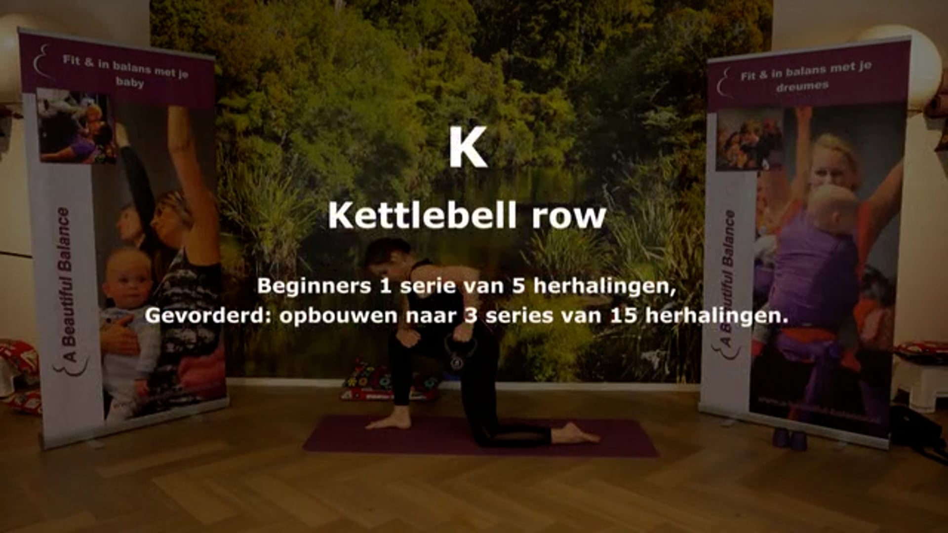 Kettle bell row