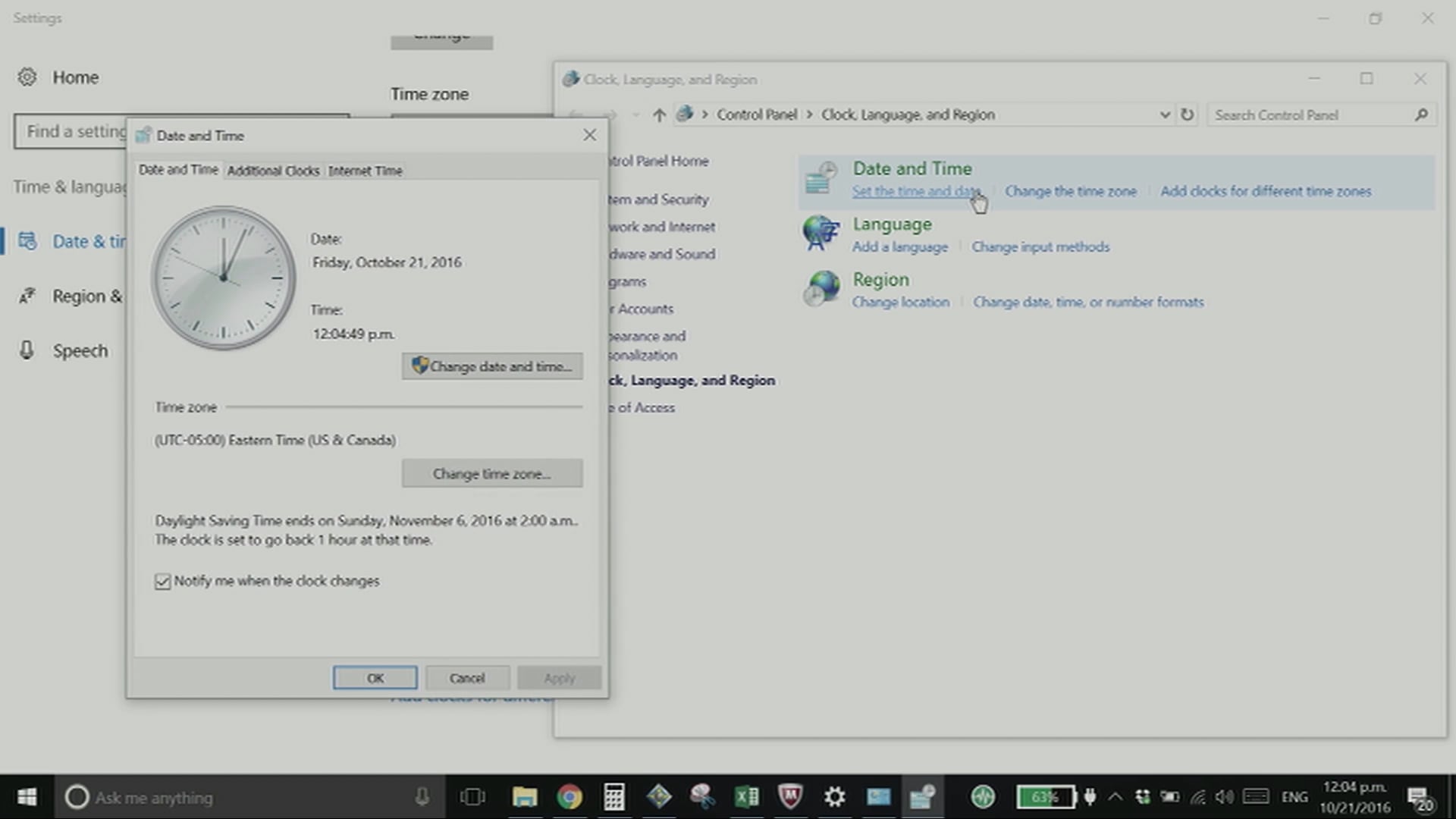 Syncing Your Laptop Time & Disabling Time (for Windows 10