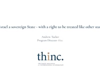 Is Israel a sovereign State - with a right to be treated like other states