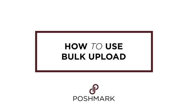 How to use Bulk Upload