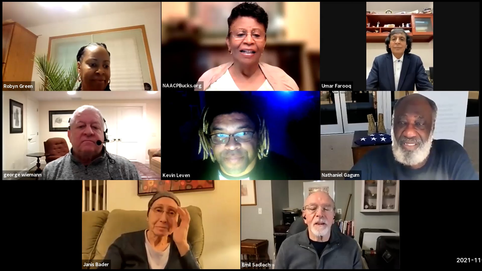 General Membership Meeting November 22, 2021