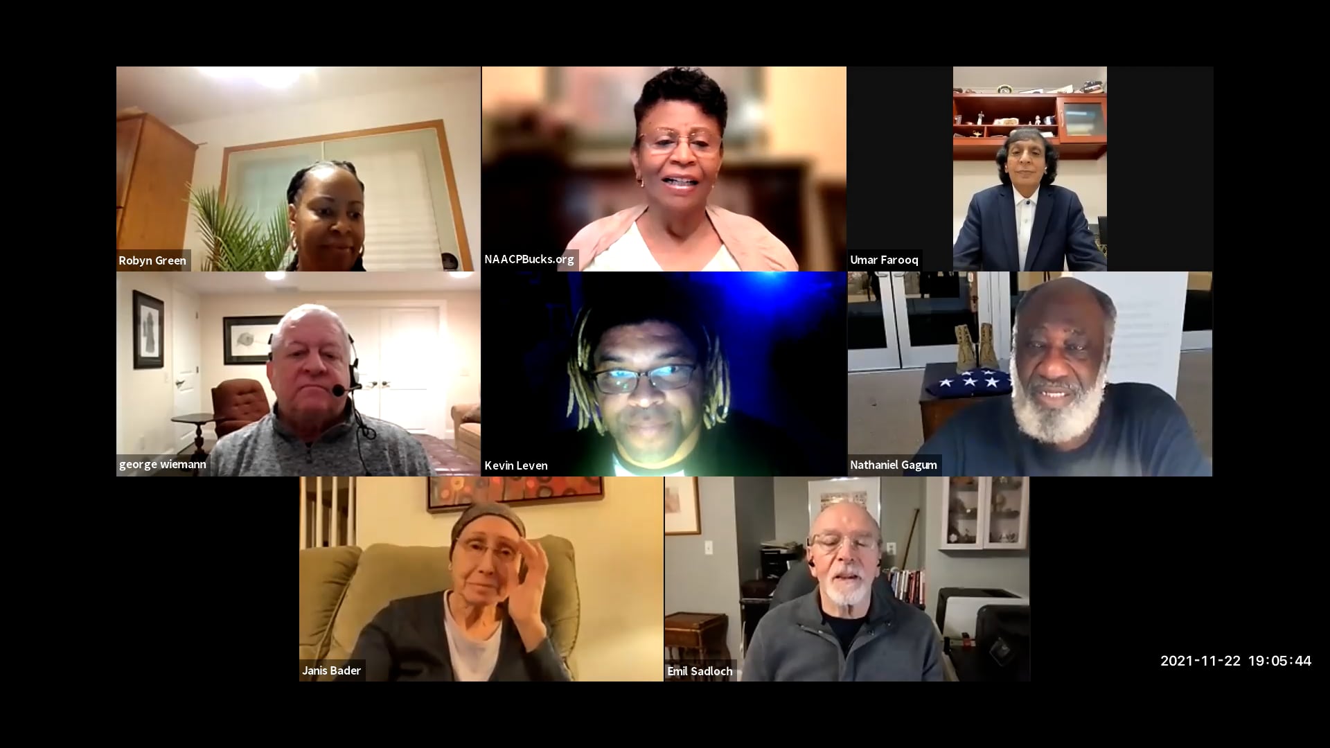 General Membership Meeting November 22, 2021