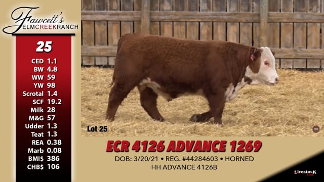 Lot #25 - ECR 4126 ADVANCE 1269