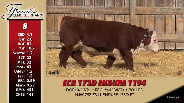 Lot #8 - ECR 173D ENDURE 1194