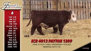 Lot #6 - ECR 4013 PAYTON 1209