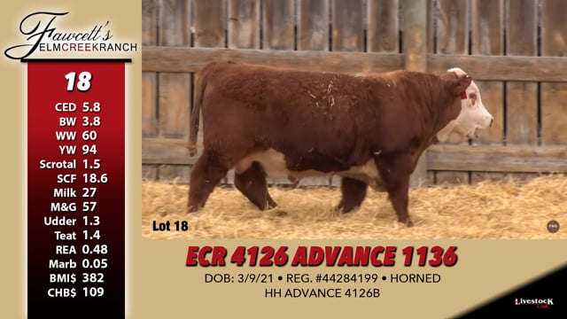 Lot #18 - ECR 4126 ADVANCE 1136