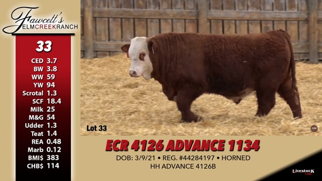 Lot #33 - ECR 4126 ADVANCE 1134