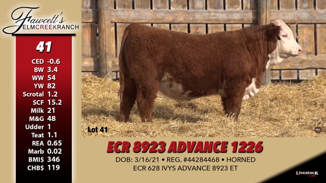 Lot #41 - ECR 8923 ADVANCE 1226