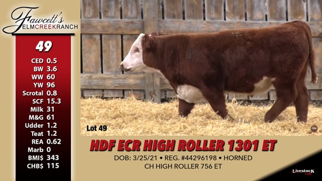 Lot #49 - HDF ECR HIGH ROLLER 1301 ET