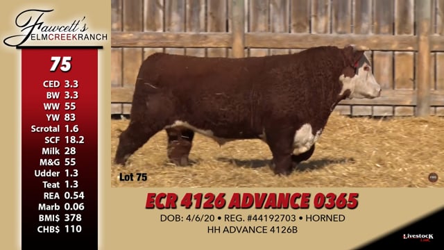 Lot #75 - ECR 4126 ADVANCE 0365