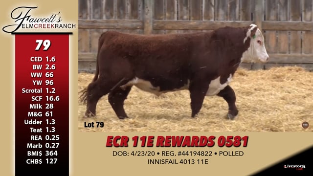 Lot #79 - ECR 11E REWARDS 0581
