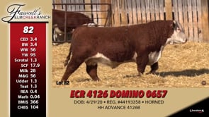 Lot #82 - ECR 4126 DOMINO 0657
