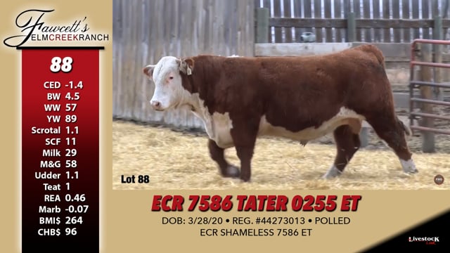 Lot #88 - ECR 7586 TATER 0255 ET