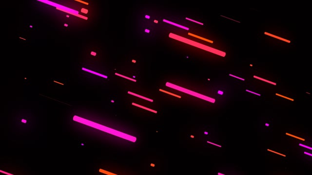 Rounded Neon Red and Blue lines Background Looped Animation