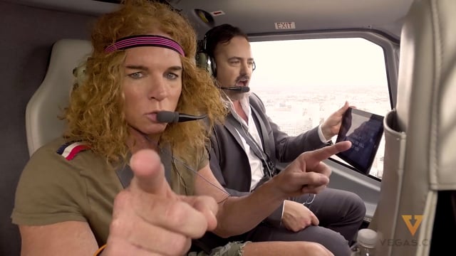 Vegas 24 Helicopter Karaoke ft Carrot Top