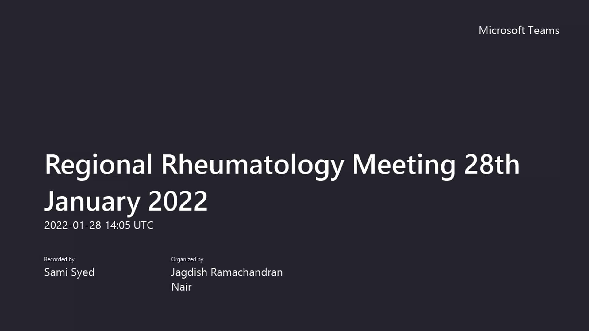 Regional Rheumatology Meeting 28th January 202220220128_140552Meeting