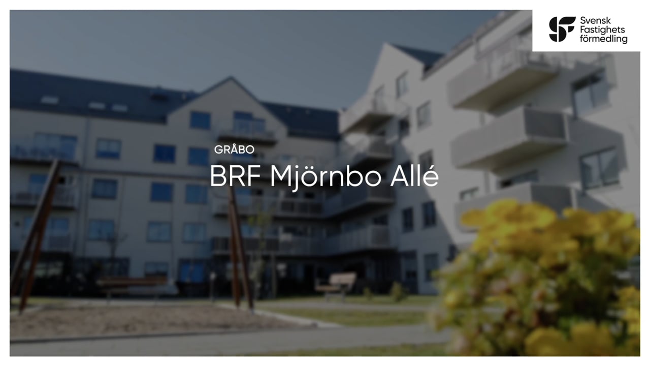 3 rum Lägenhet på Mjörnbo Allé 4 Centralt Lerums kommun - video