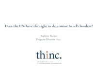 Does the UN have the right to determine Israel's borders