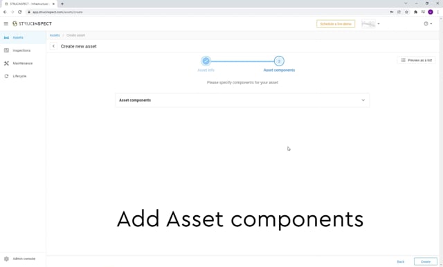 ▷   Register all asset components