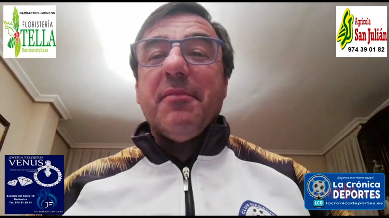 MANOLO CARRASCO (Entrenador Almunia de San Juan) Sariñena 4-0 Almunia de San Juan / J18 / Preferente Gr1