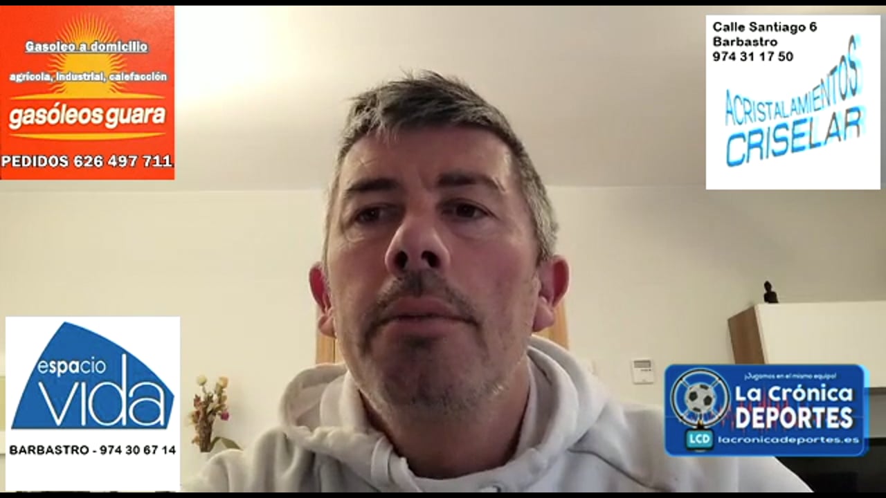 JORGE ABAD (Entrenador Cuarte) Giner Torrero 2-8 CD Cuarte / J 21 / 3ª División