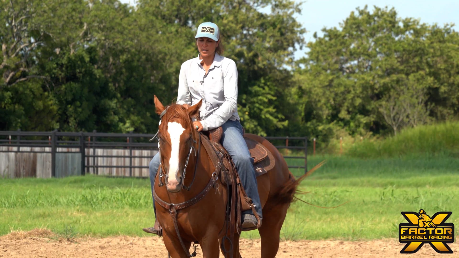 Ryann Pedone Approach to the 1st barrel