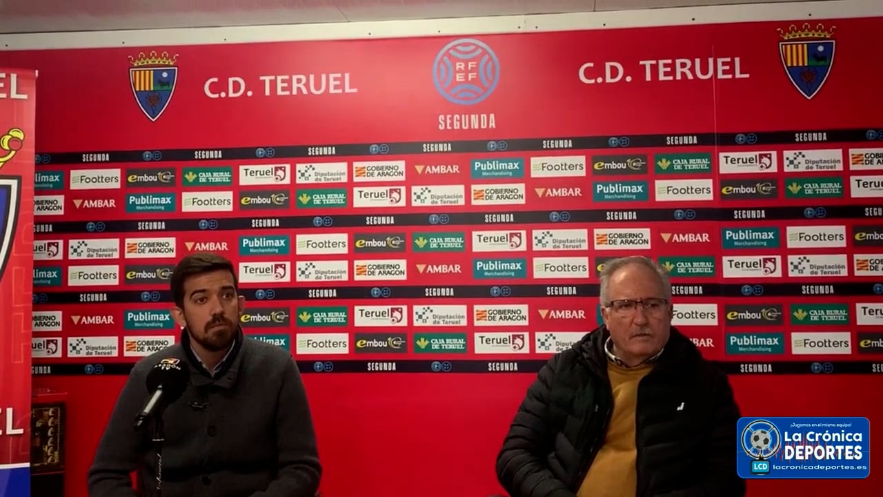 RAMÓN NAVARRO y FRAN GRACIA (Presidente y Director Deportivo del CD Teruel) Hacen balance del mercado de fichajes invernal del club turolense / Fuente: YouTube CD Teruel