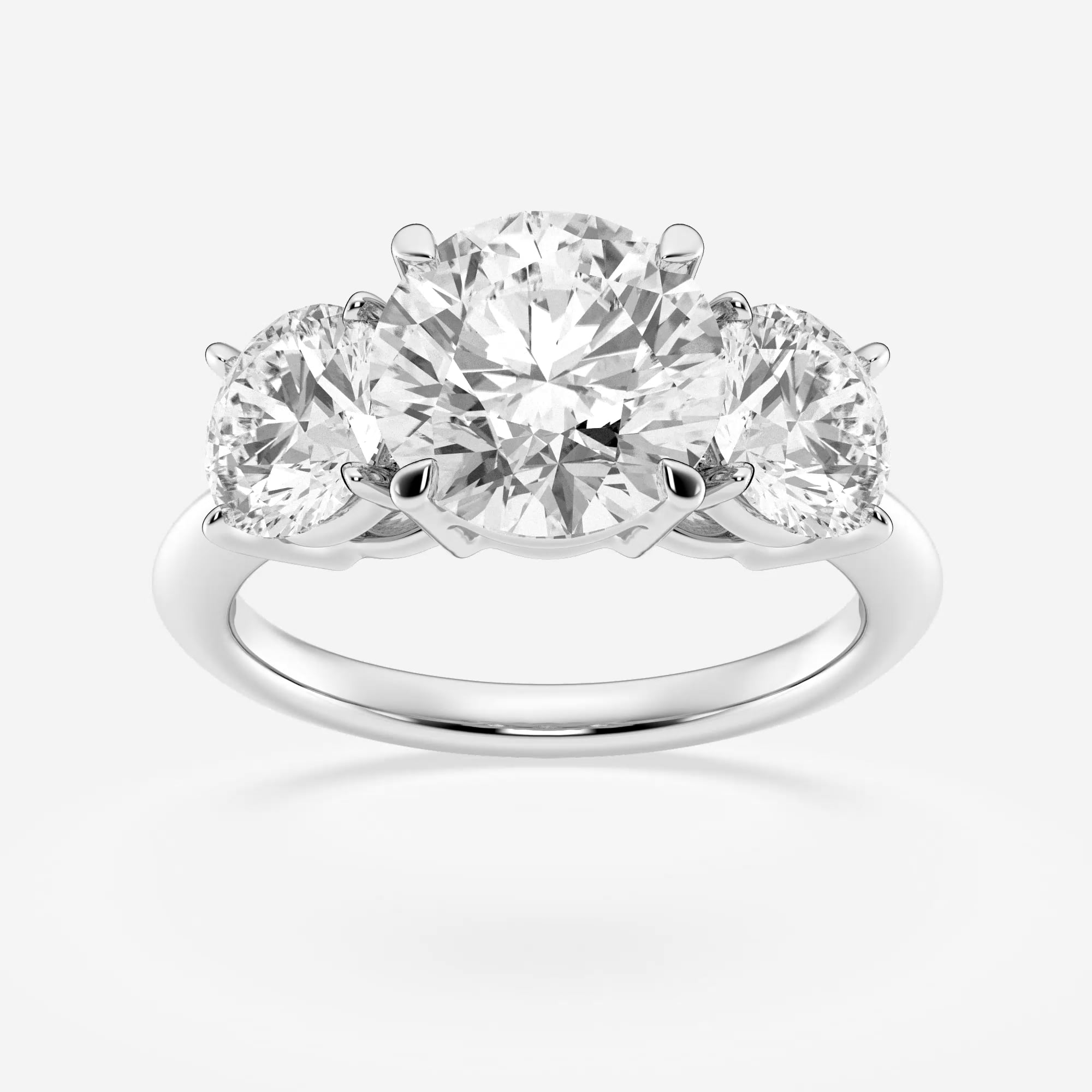 product video for 6 ctw Round Lab Grown Diamond Three-Stone Ring
