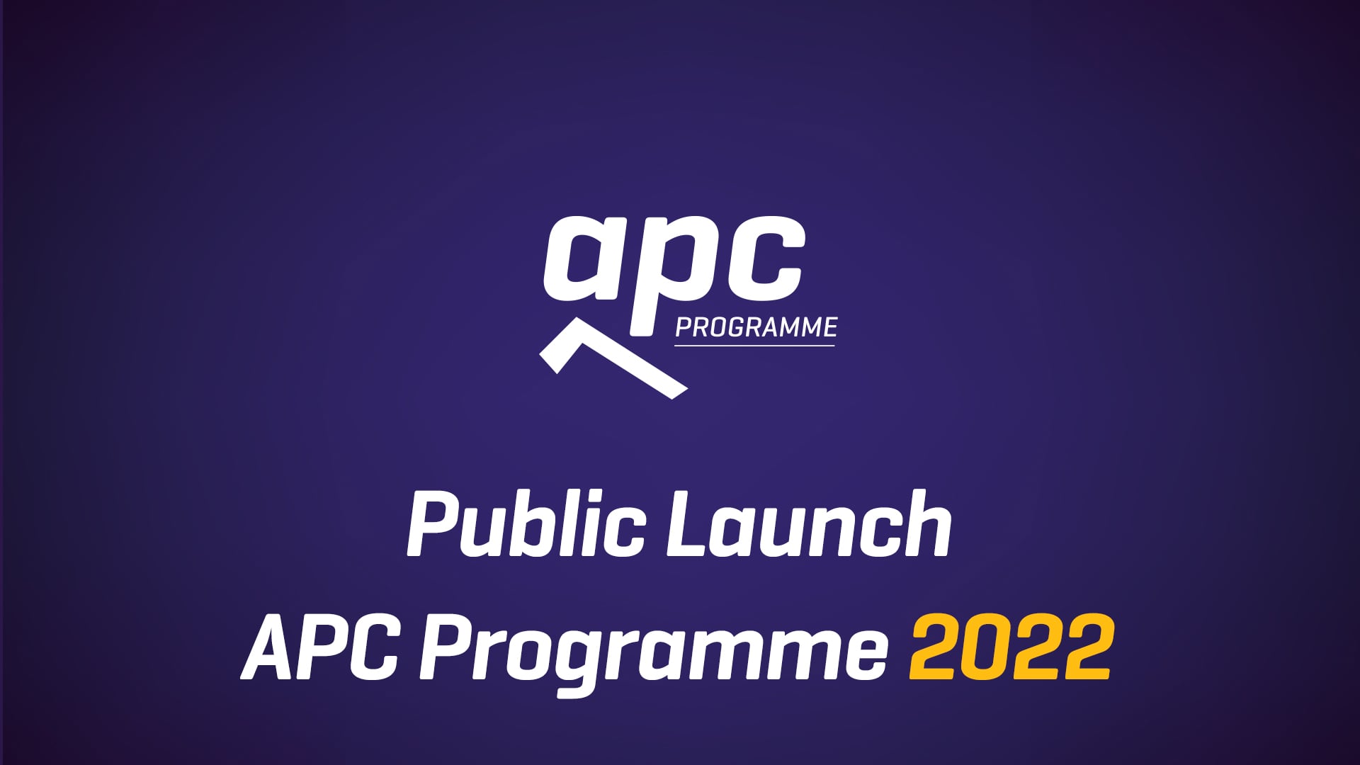 APT APC Public Launch 2022 on Vimeo